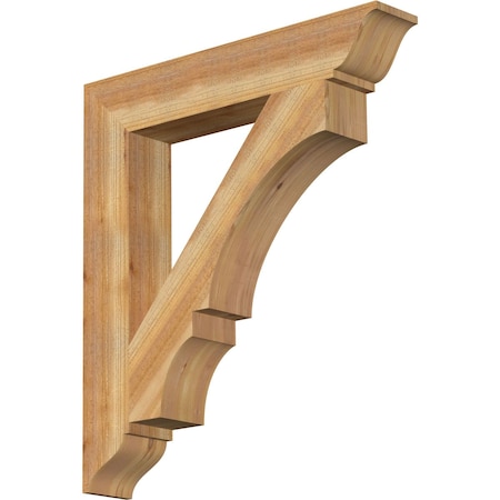 Ekena Millwork Balboa Traditional Rough Sawn Bracket, Western Red Cedar, 6"W x 36"D x 40"H BKT06X36X40BOA01RWR
